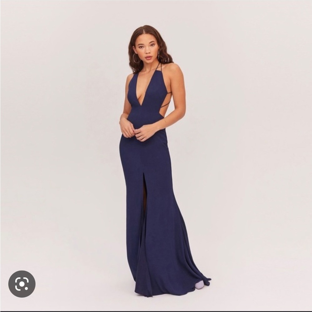 Fame & Partners Surreal Dreamer Navy Gown